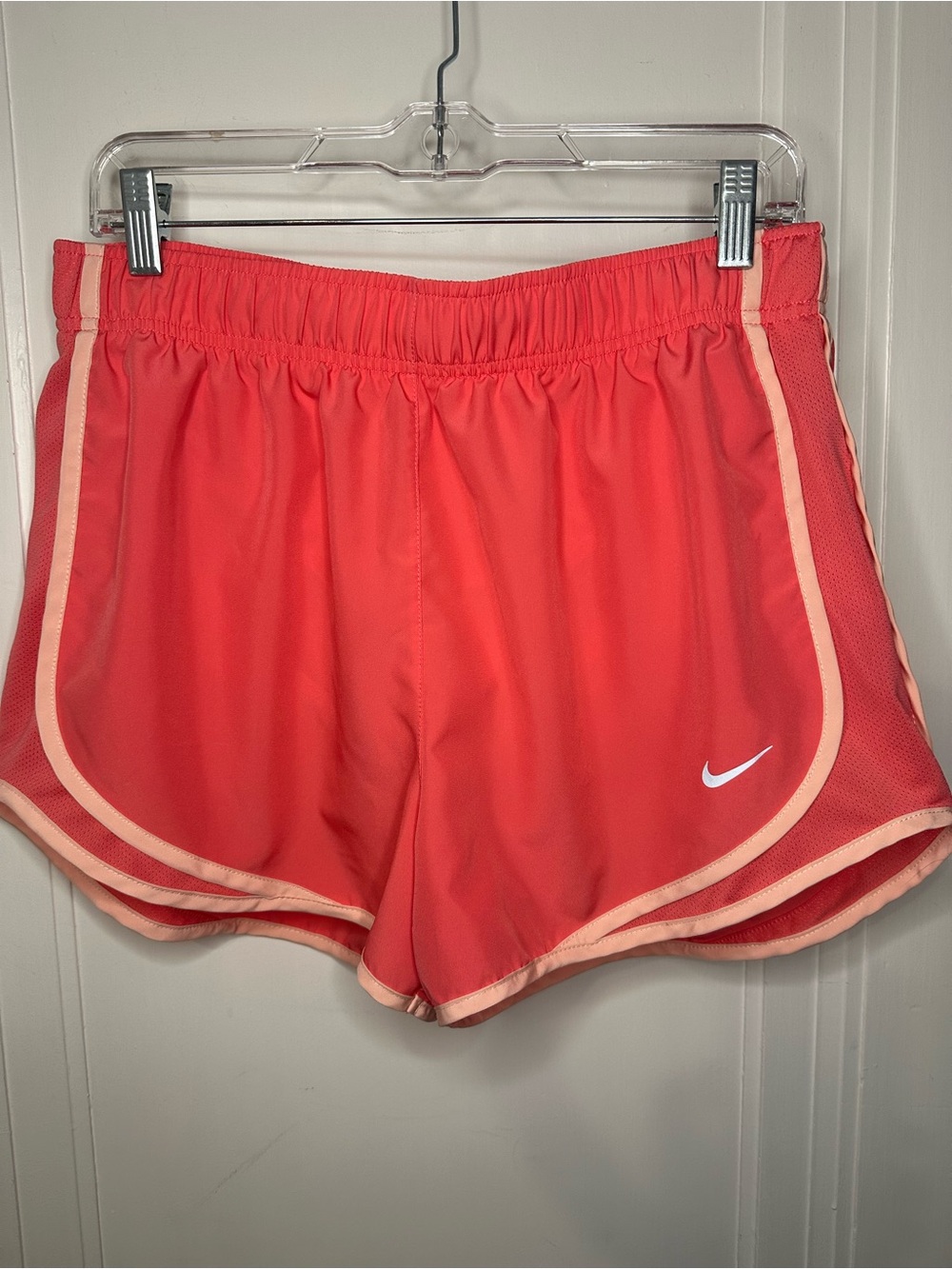 Nike Women's Coral with light pink Trim Athletic Shorts